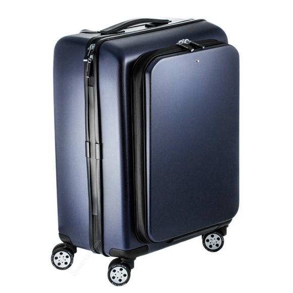 Montblanc Nightflight Trolley Wheels Hardshell Blue XC 126003